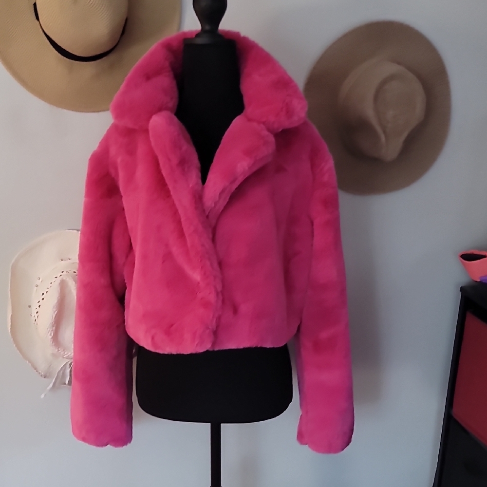 Forever 21 Pink Teddy Jacket
